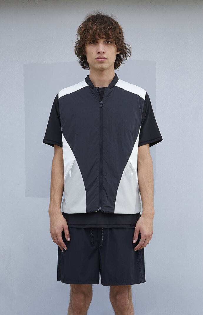 A.R.C. Black Nylon Color Block Vest | PacSun