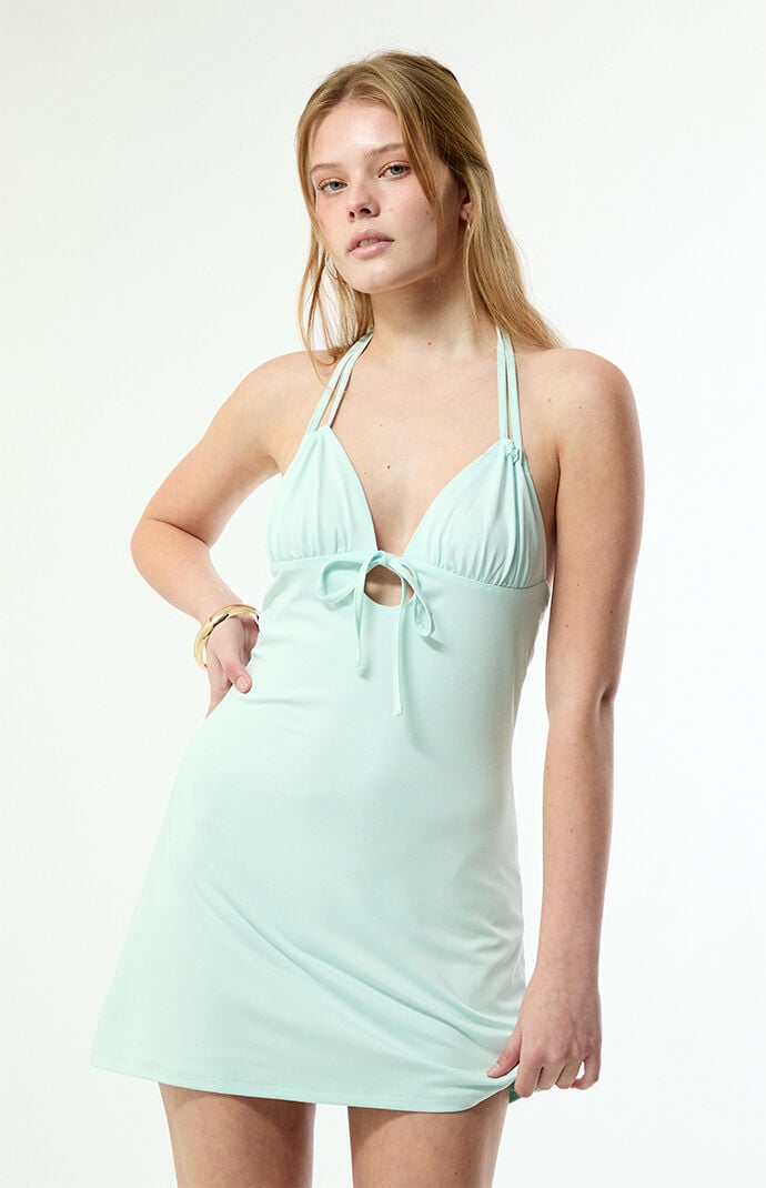 Beverly and Beck Cleo Keyhole Mini Dress