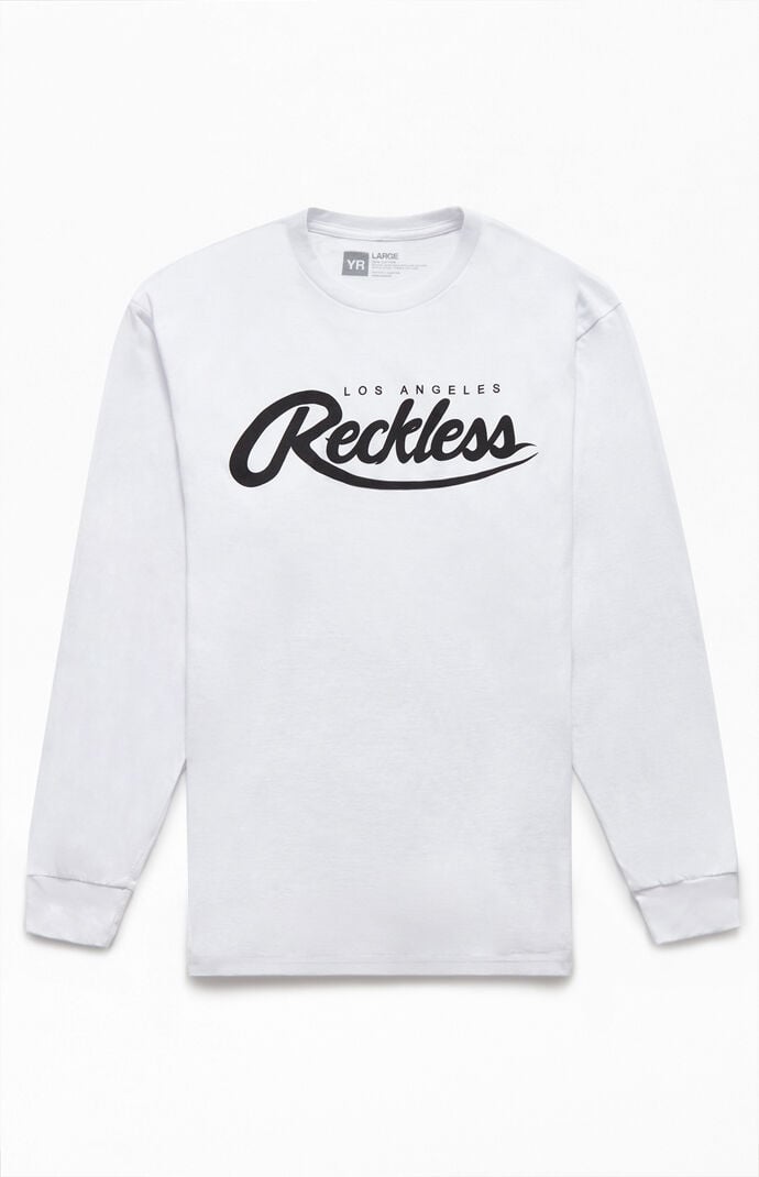 Young Reckless Big R Script Long Sleeve T Shirt Pacsun