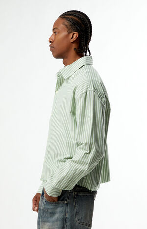 Notice Striped Woven Long Sleeve Shirt image number 3