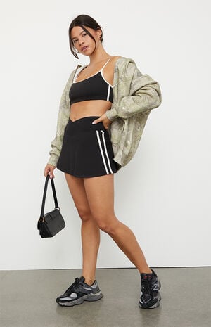 PAC WHISPER Active Side Stripe Crossover Mini Skort