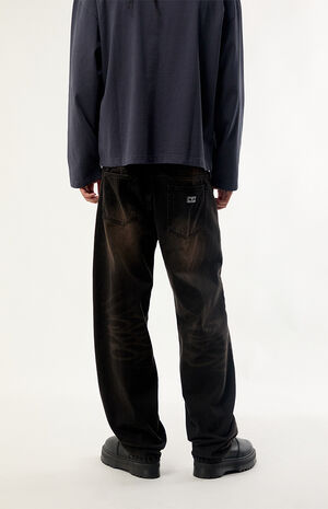 Boxcar Studded Straight Leg Jeans image number 4