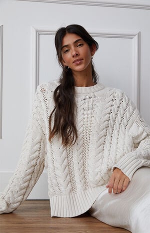 Rory Cable Knit Oversized Sweater