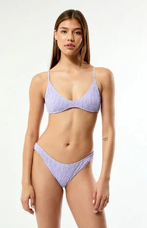 Lavender Jessie Scrunch Low Rise Cheeky Bikini Bottom image number 3