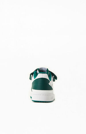 White & Green Forum Low Shoes image number 2