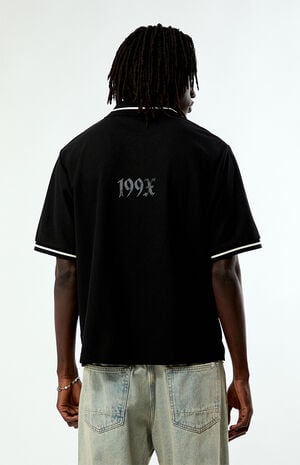 Black 199x Short Sleeve Soccer Jersey image number 2
