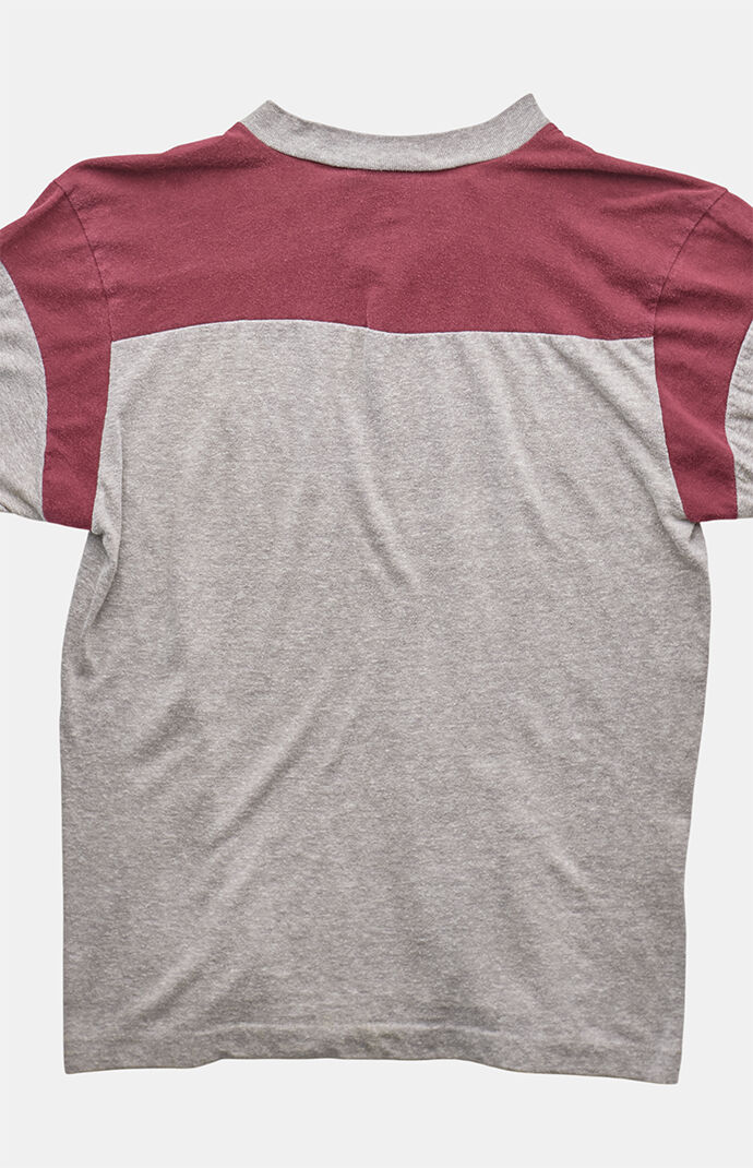 PS VINTAGE 80s De La Salle V-Neck Graphic T-Shirt