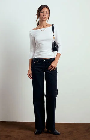 Kenzie 3/4 Sleeve Off-The-Shoulder Top image number 5