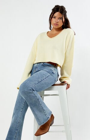 Effie Boxy Cropped Sweater image number 1