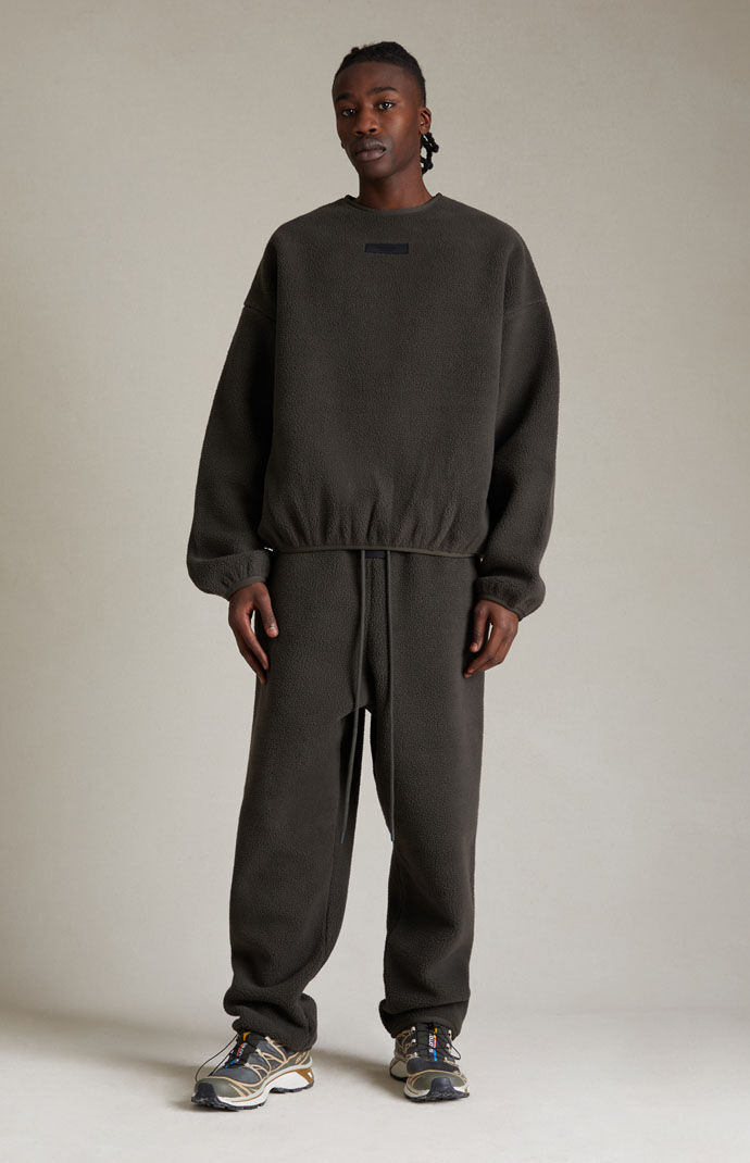 Polar fleece sales crew neck