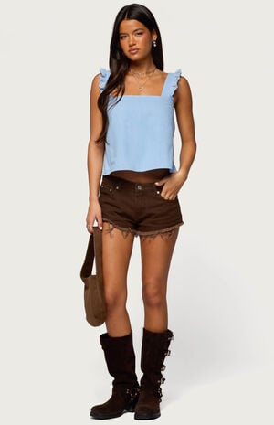 Josefina Low Rise Denim Shorts image number 5