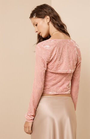 Milan Velvet Top & Bolero Two-Piece Set image number 6