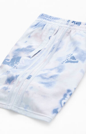 Kids AOP Logo Wash French Terry Shorts image number 4