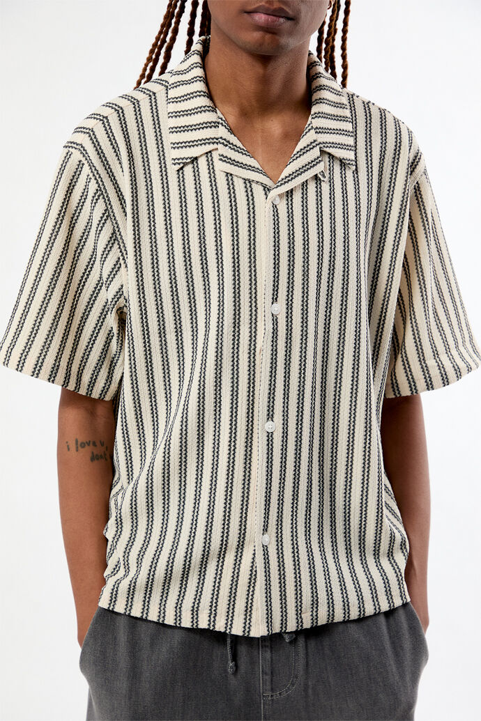 Pacsun Kenan Weave Camp Shirt
