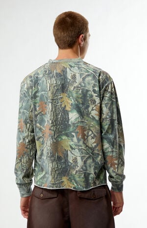 Camo Cropped Long Sleeve T-Shirt image number 3