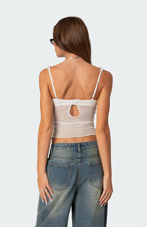 Lidia Sheer Mesh Bra Top image number 5