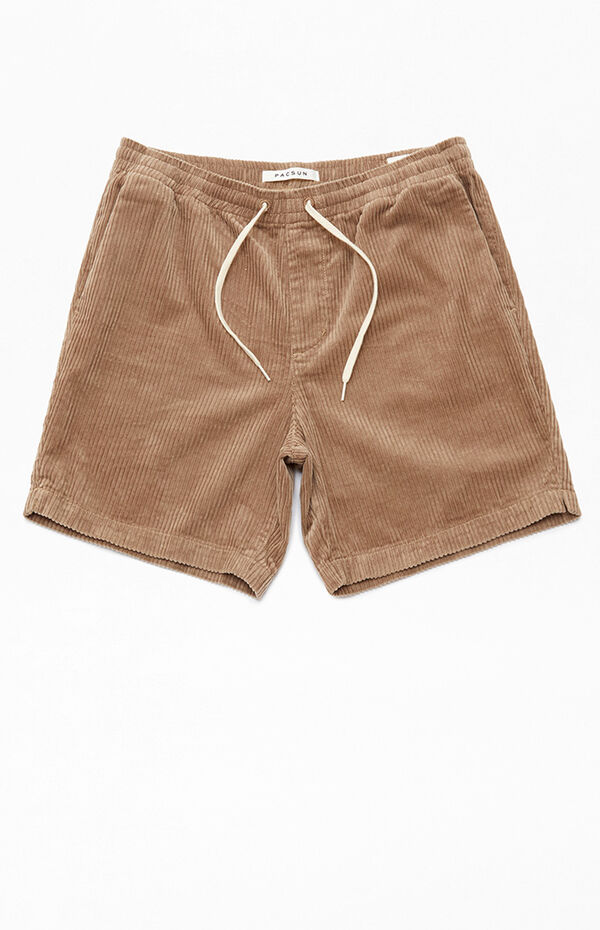 PacSun Brown Corduroy Volley Shorts PacSun
