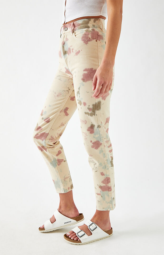 Tie Dye Ultra High Waisted Slim Fit Jeans