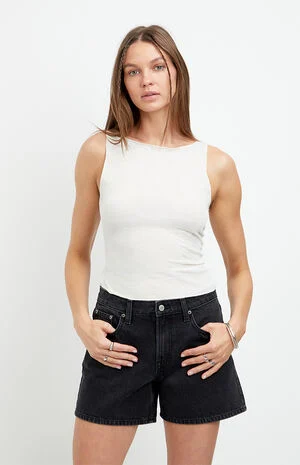Sophie Jean Mom Shorts Black image number 1