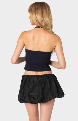 Adjustable Ribbed Halter Top image number 5