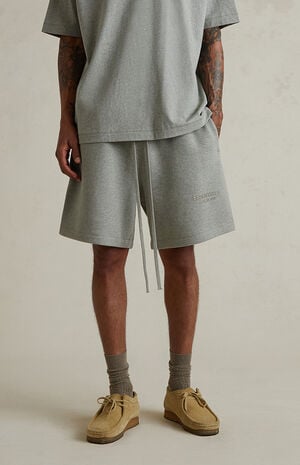 Concrete Heather Soccer Fleece Sweat Shorts image number 2