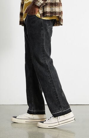 Dark Wash Loose Straight Jeans image number 3