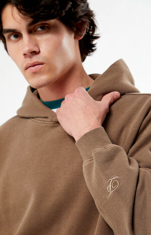 Washed Brown Hoodie image number 2