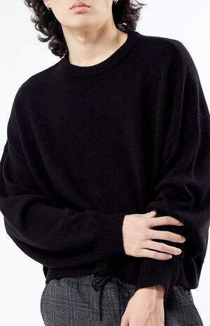 Black Cropped Sweater image number 2