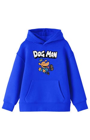 Kids Dog Man Character Logo Hoodie image number 1