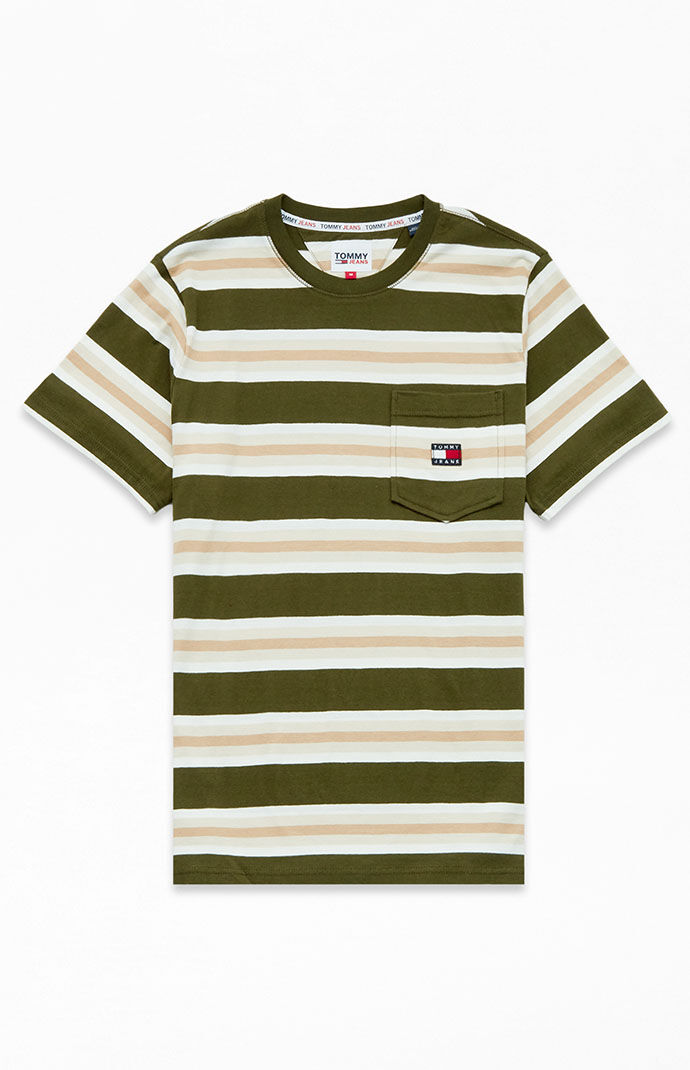 Red Flag Stripe T Shirt