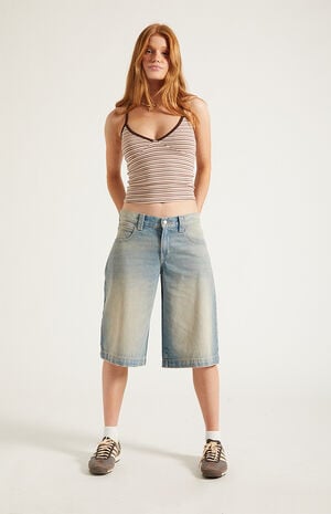 Peyton Extreme Jorts Light Blue Tint image number 7