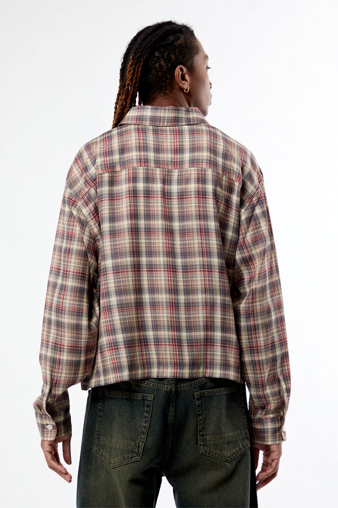 Pacsun Rains Plaid Long Sleeve Shirt