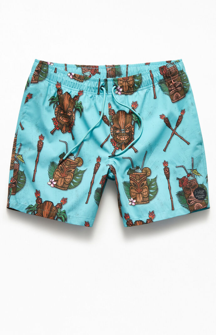 Tiki Cocktail Party 16" Swim Trunks