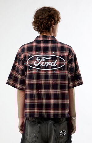 Logo Flannel Short Sleeve Shirt image number 4