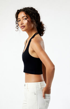 Seamless Scoop Halter Top image number 2