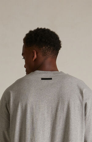Dark Heather Oatmeal Crew Neck T-Shirt image number 5
