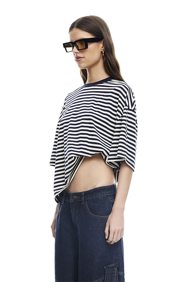 LIONESS Bloom Striped Short Sleeve T-Shirt