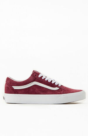 Burgundy Old Skool Suede Sneakers image number 2