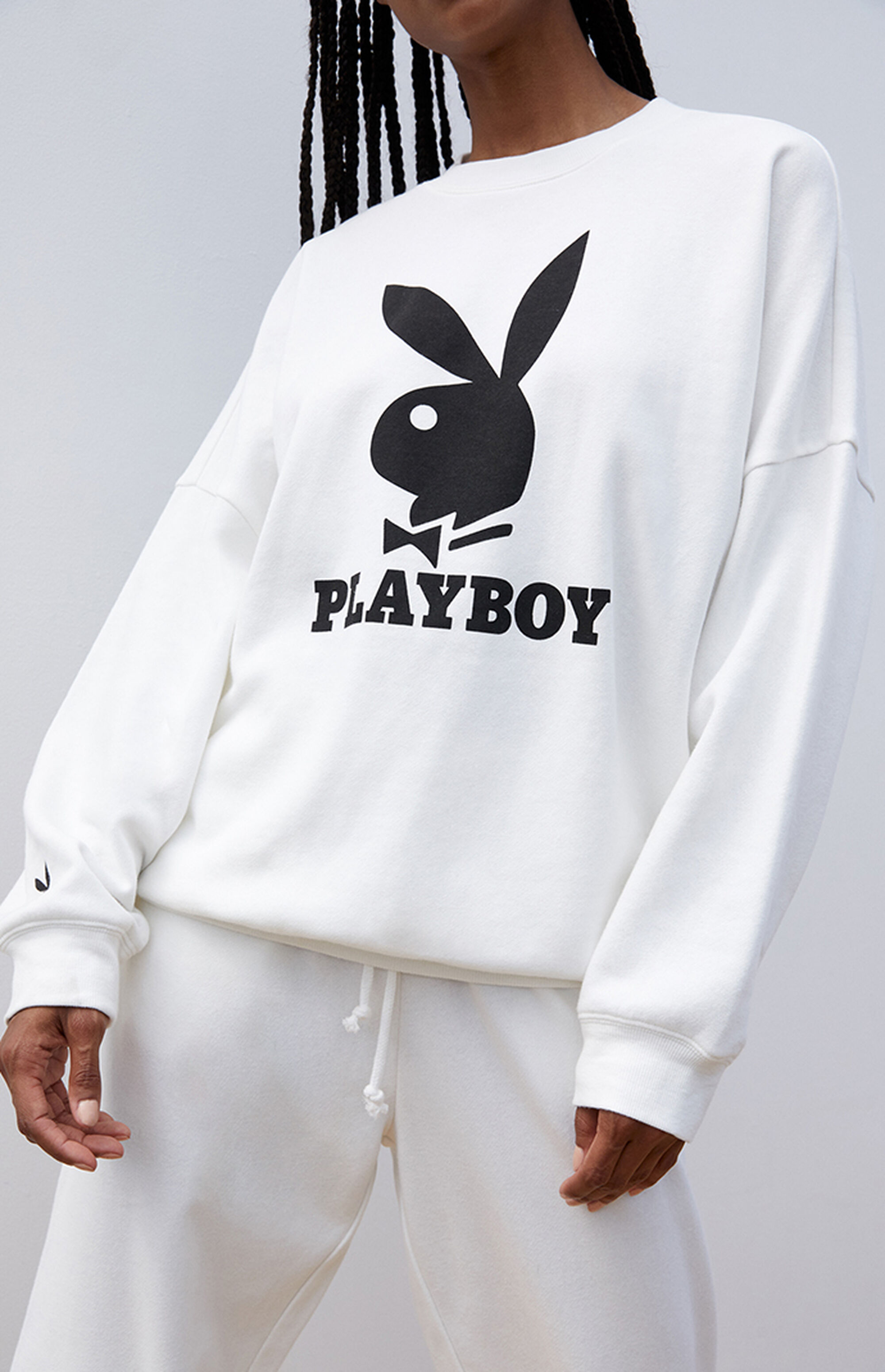 Playboy sweatshirt womens clearance