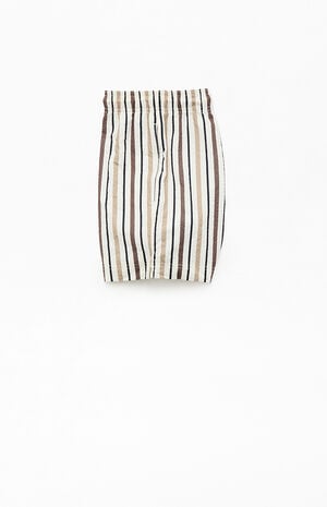 Atoll Striped Seersucker 5" Swim Trunks image number 3