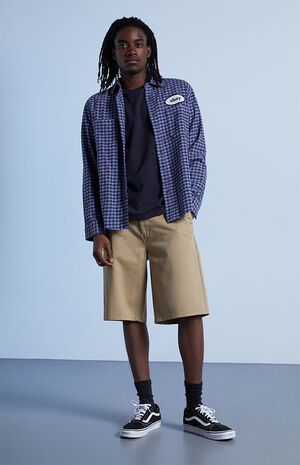 Tan Long Chino Shorts image number 2