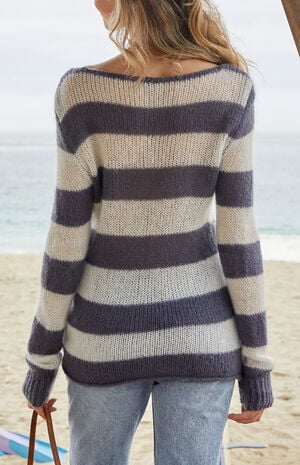 Striped Colette Boat Neck Sweater image number 3