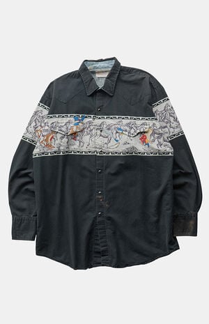 '90s Cowboy Button Up Top image number 1