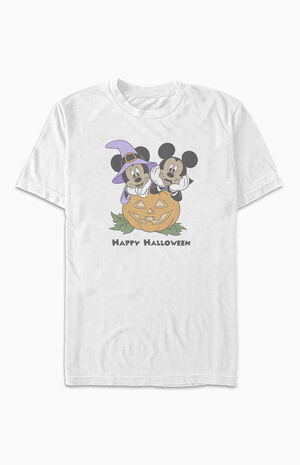 Mickey Mouse Pumpkin Happy Halloween T-Shirt image number 1