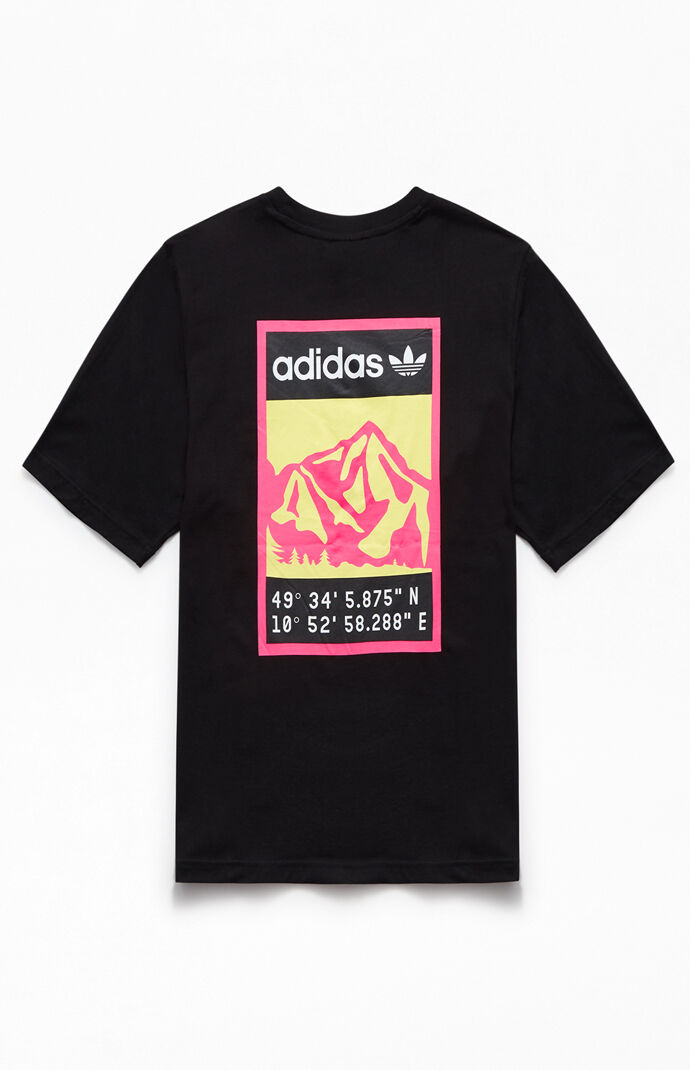adidas black and pink shirt
