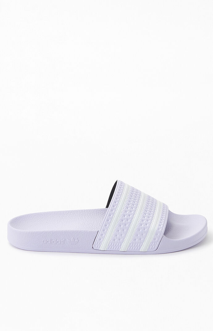 adidas Women's Adilette Purple Slide Sandals | PacSun