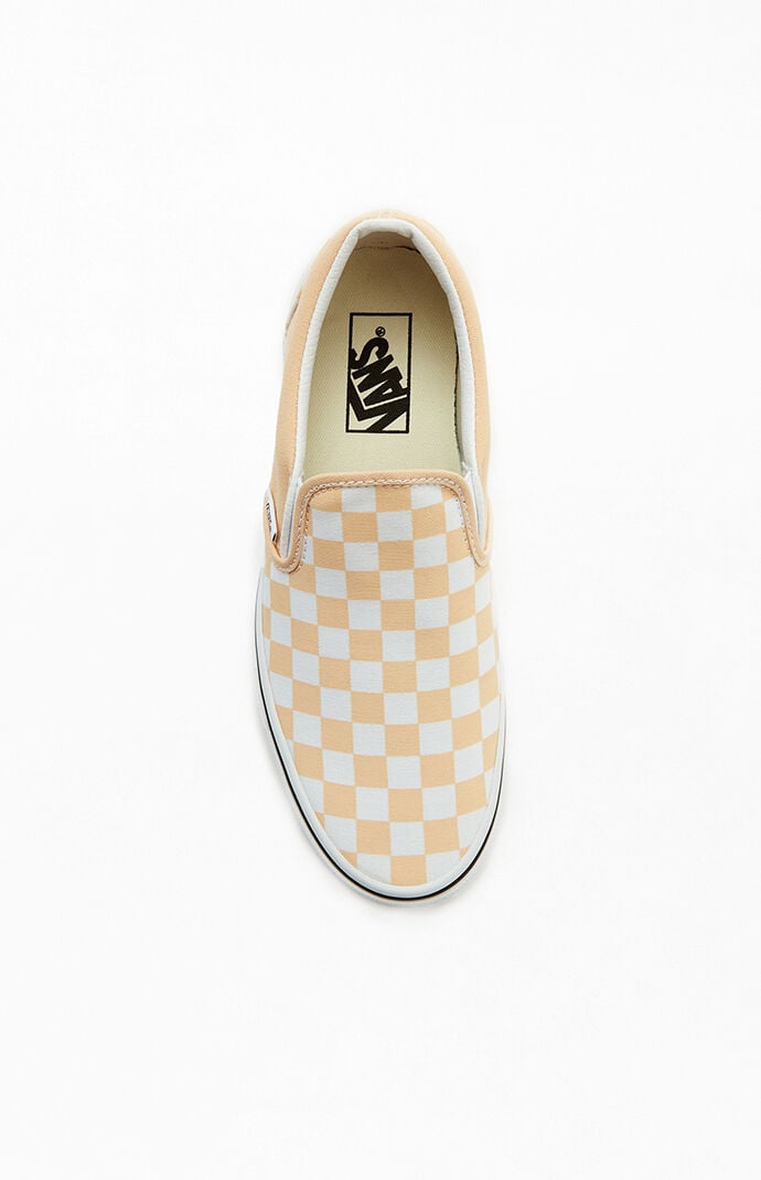 Gold checkered sale vans