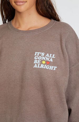 Mental Health Oversized Crew Neck Sweatshirt image number 2