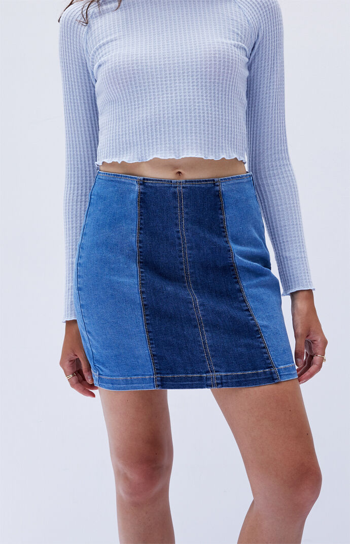 pacsun denim skirt