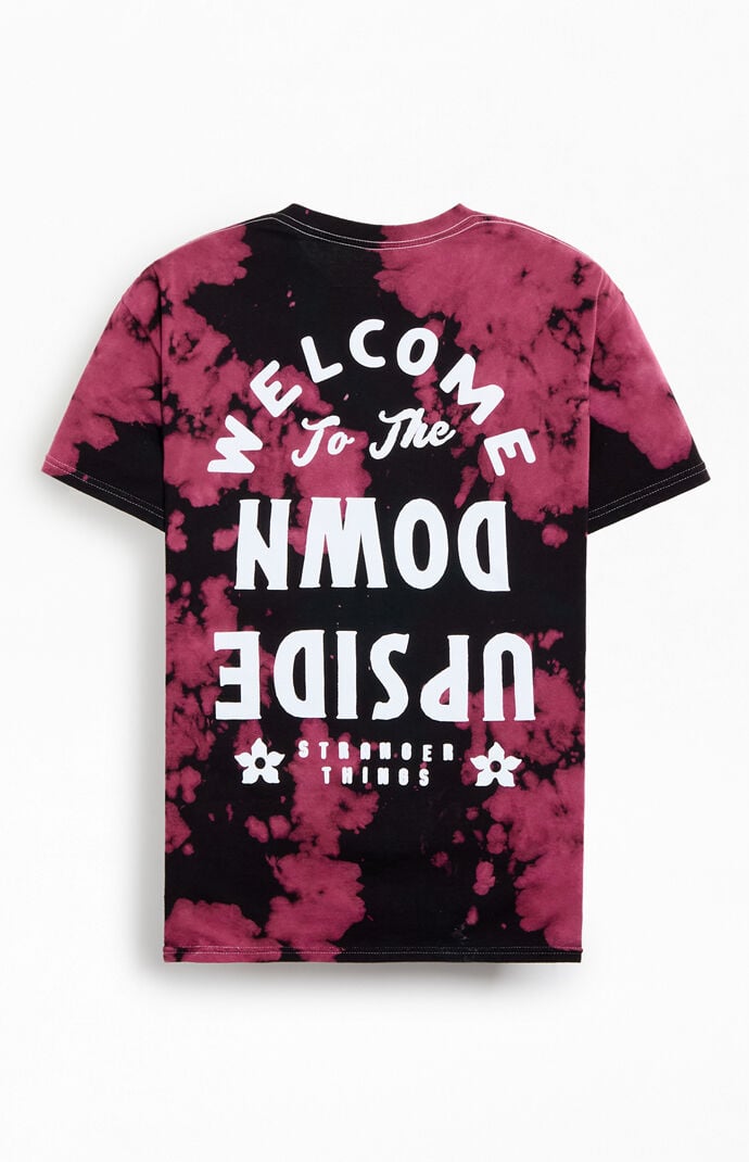 レディースファッション Stranger Things 4 Welcome Upside Down Text T-Shirt Netflix Stranger Things Welcome To The Upside Down T-Shirt